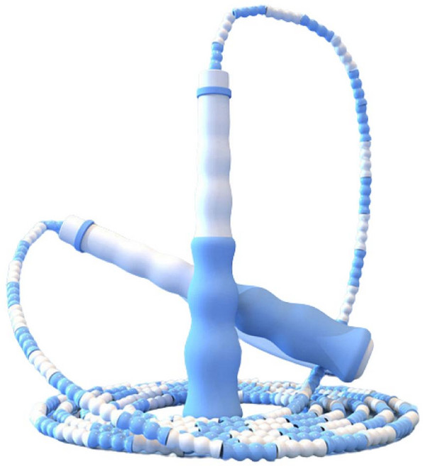 Rabbit Dog 軟珠防纏繞跳繩, 藍色, 1條