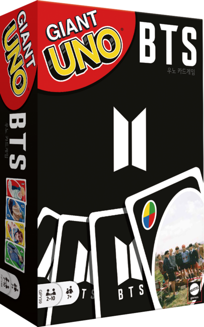 UNO 코리아보드게임즈 자이언트 BTS, 1개, 혼합색상