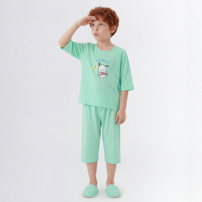 프리미에팜 아동용 산리오캐릭터즈 7부 쿨 상하의 세트