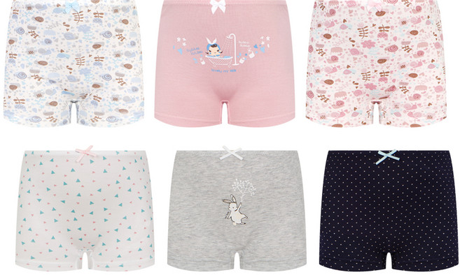 엠알키즈 여아용 학생 드로즈팬티 6종세트 CMWD_011set