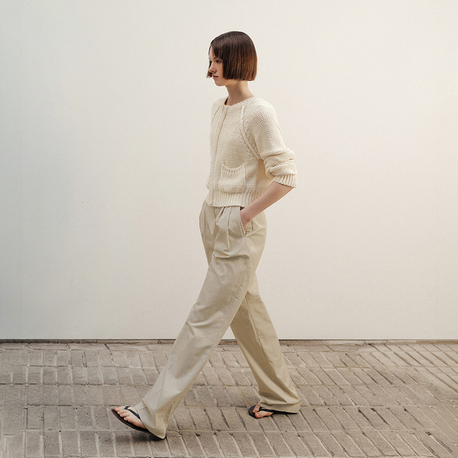 앤니즈 여성용 메이 핀턱 슬랙스