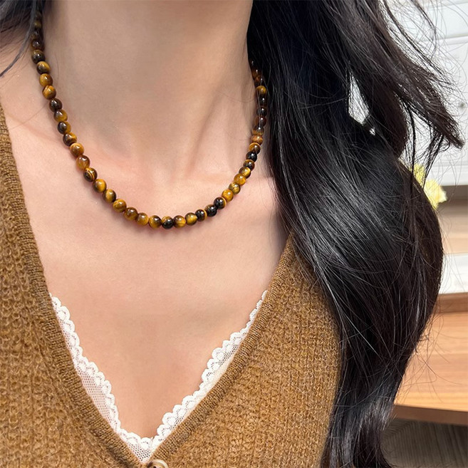 붓다베스트 여성용 소원성취 재물운 사업운 호안석 염주 목걸이