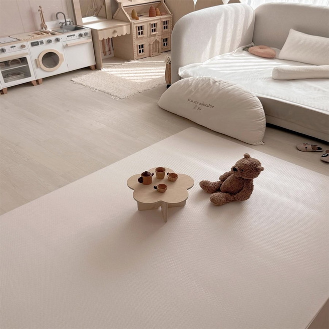 소리안나 소리쉿 양면 pvc 매트, 아이보리 + 연그레이