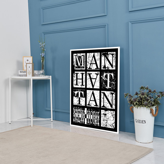 마니앤솔 높이조절 액자테이블 대, 뉴욕맨하튼