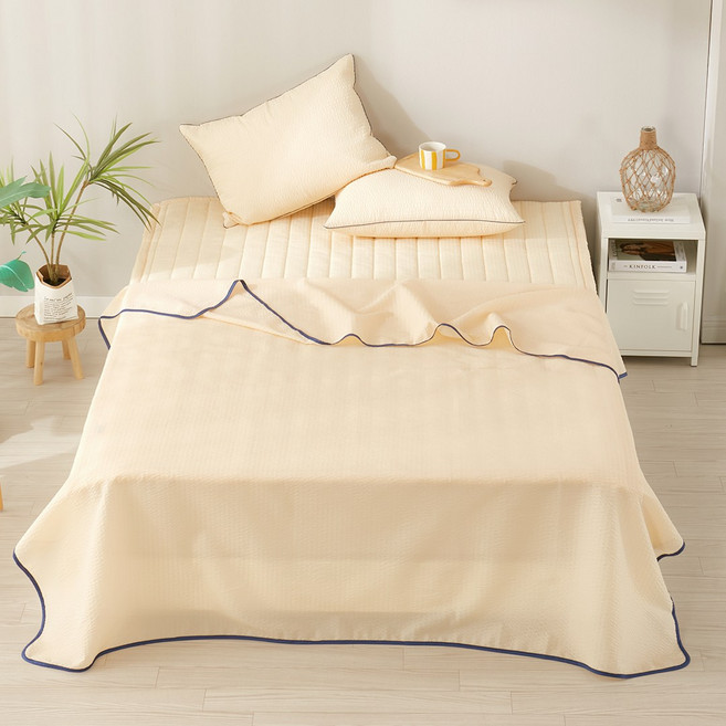 노스 국내 제조 시어서커 쿨 여름 홑이불, 선염옐로우