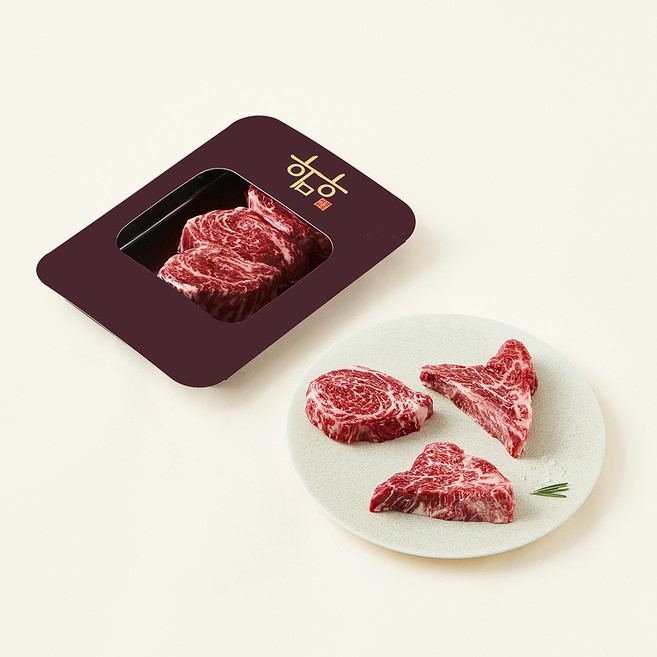 서경한우 한우암소 등심 새우살 1++(7) 구이용 (냉장), 200g, 1개