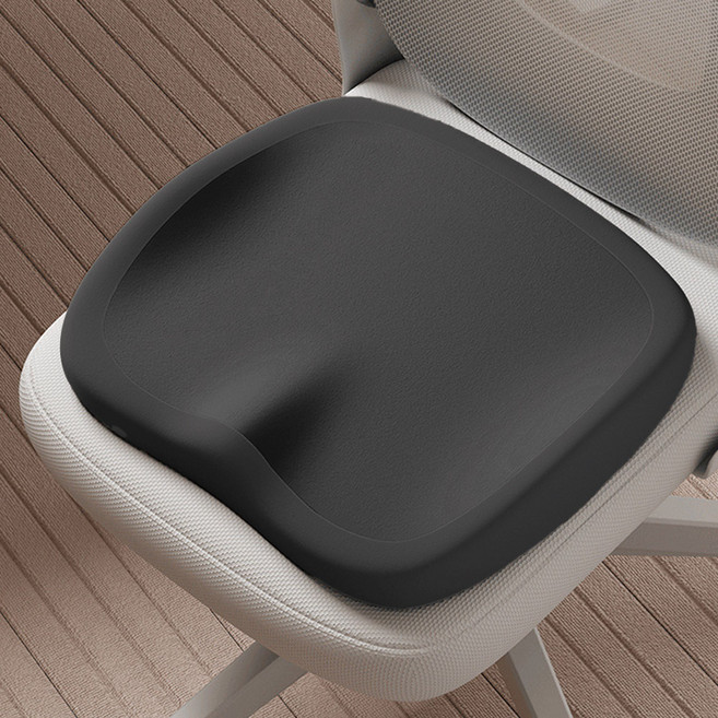 마켓플랜 체중분산 푹신 메모리폼 방석, 블랙