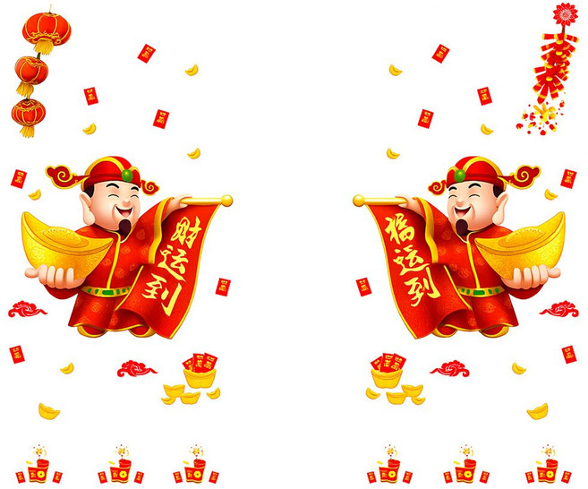 半島良品 新年款DIY壁貼, 新年鞭炮
