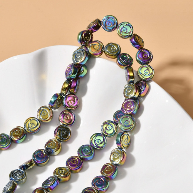 알로데 라운드 장미 포인트 DIY 비즈 10mm, TYPE 10, 1개