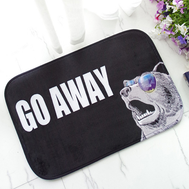 더플로우 유쾌통쾌 애니멀 하우스 거실 발매트, 01