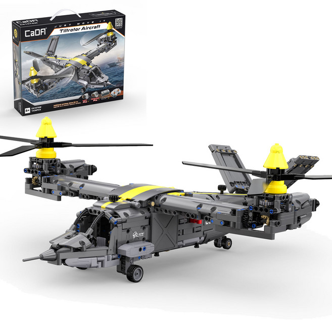 카다 틸트로터 에어 크래프트 레고호환블 1436pcs, 혼합색상, 1개