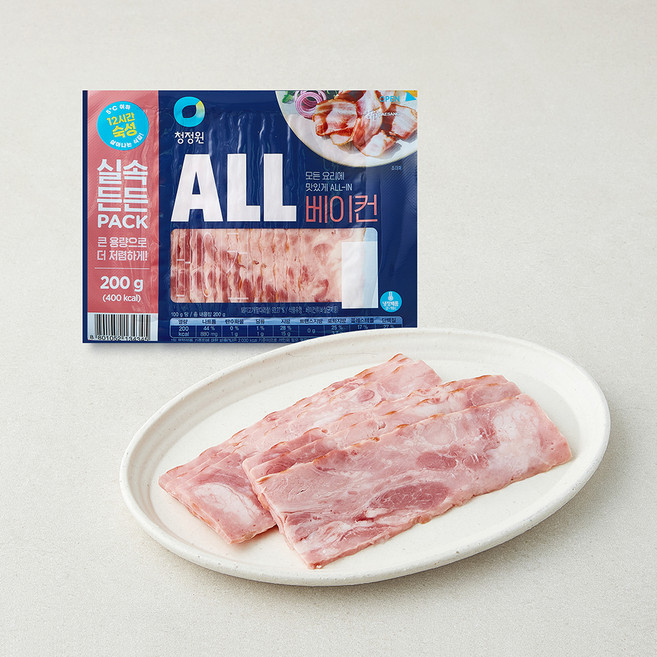 대상 청정원 ALL 베이컨 20입, 200g, 1개