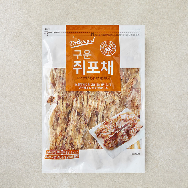 해맑은푸드 구운쥐포채, 1개, 320g
