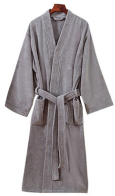 순면 샤워 타올 가운 L AA678-2, 그레이, 1개