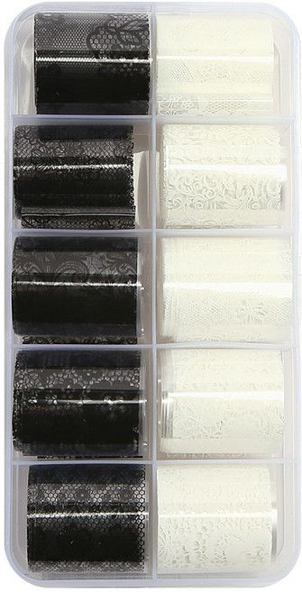 젤로젤로 네일 호일 필름 10종 세트, 2 레이스, 1세트