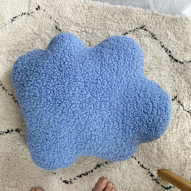 생활단짝 구름모양 인테리어 쿠션, 블루