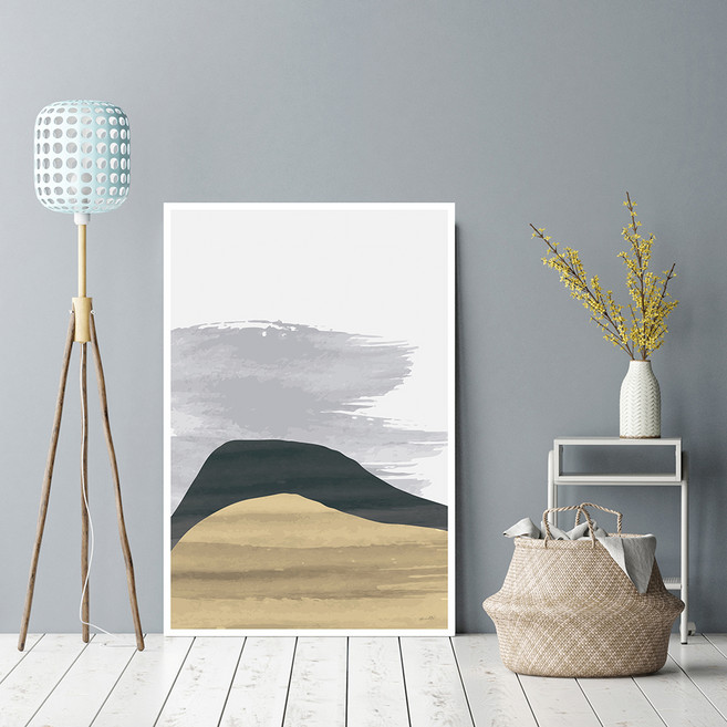 마니앤솔 높이조절 액자테이블 대, 추상마운틴