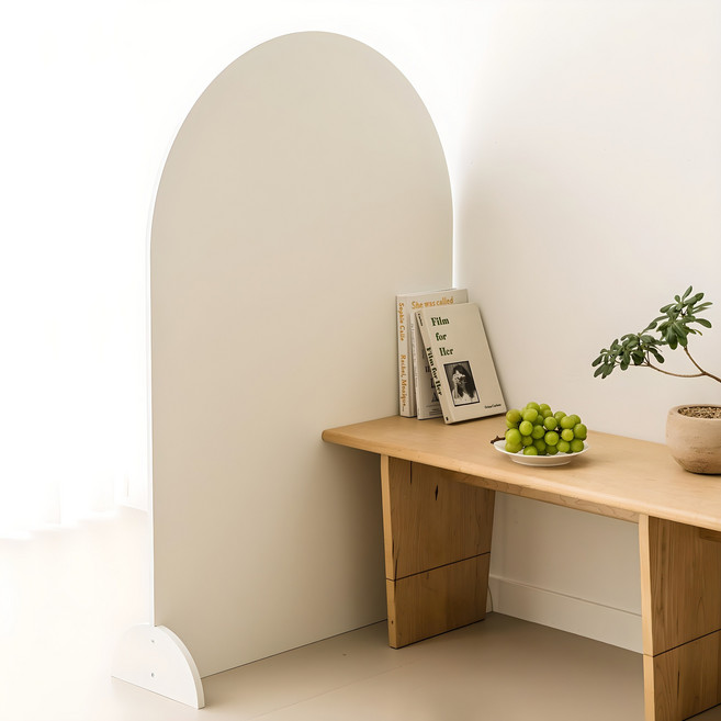 woodray 貝爾圓弧落地屏風, 白色