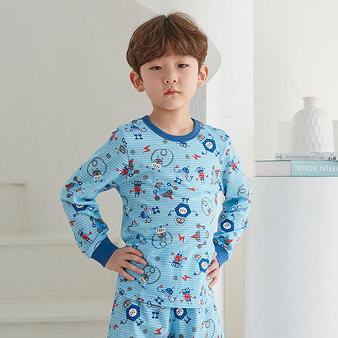 마벨슈슈 남아용 로보트 면자가드 9부 상하복 세트