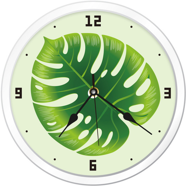 케이엠엘리 5D 원형 보석십자수 키트 23.5cm, 보태니컬 벽시계1, 1세트