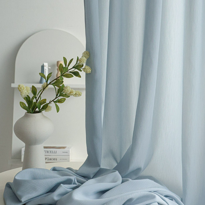 메종텍스타일 링클 주름 쉬폰 커튼