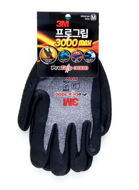 쓰리엠 프로그립 3000 MAX 장갑 양손세트, 멜란지그레이, 10개