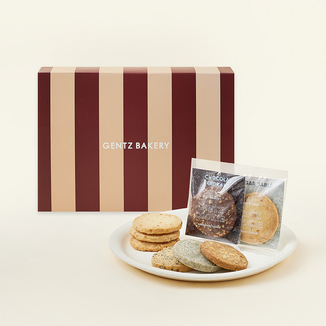 겐츠베이커리 클래식 쿠키 선물세트 3호 + 쇼핑백, 1세트