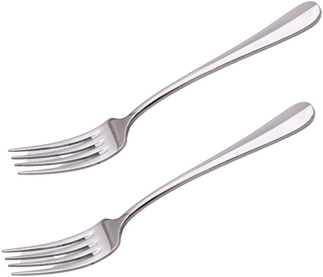 테이블아트 국산 아트 스텐304 디너포크, 실버, 2개