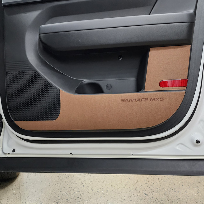 매드라인 스크래치 방지 더뉴 도어 커버 4p 세트, 다크브라운, 디올뉴 싼타페 MX5