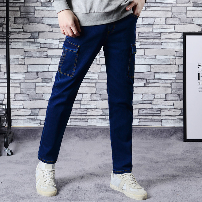 타운클로 남성용 10부 완벽핏 카고 청바지