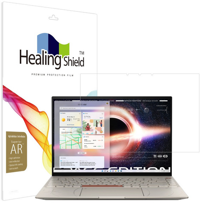 힐링쉴드 노트북 고화질 액정보호필름 세트, 1세트