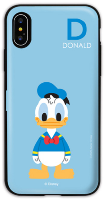 Donald Duck 唐老鴨 迪士尼米奇字母滑門防撞手機殼
