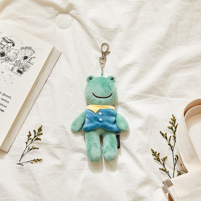 모던하우스 아동용 귀욤뽀짝 애착키링 개굴, 혼합색상, 1개, 15cm