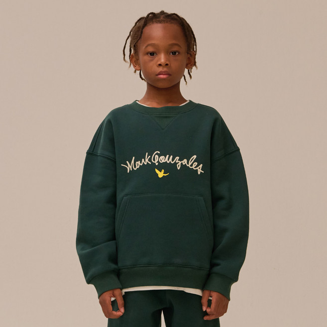 MARK GONZALES KIDS 兒童款 Sign Angel 口袋保暖大學T