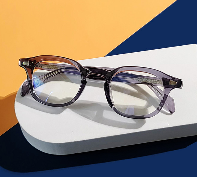 베이마 자외선 블루라이트차단 청광 안경 남자 여자 가벼운 명품 아넬형 검정 투명 패션 TR뿔테 9000
