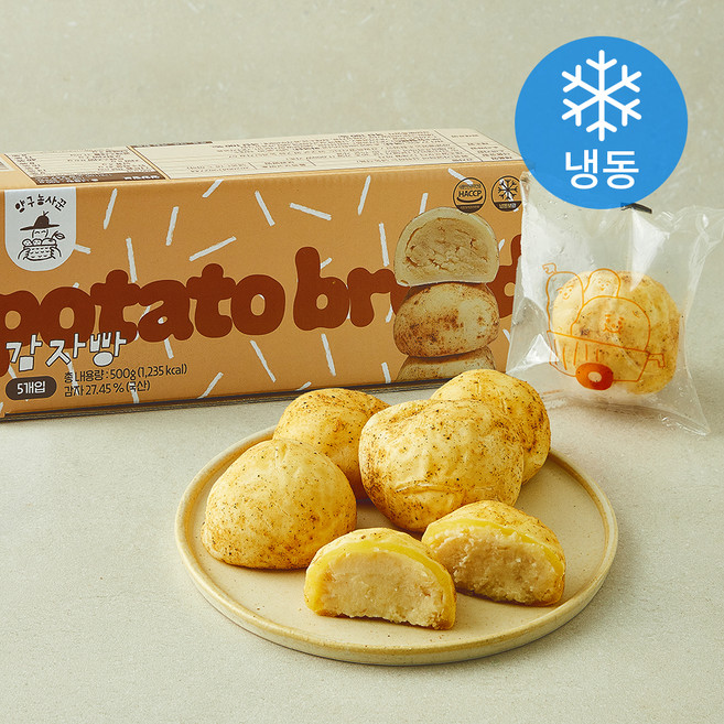 도담들 양구 원조감자빵 (냉동), 100g, 1개, 5개입