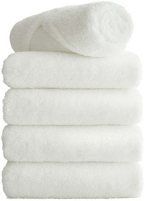 타월톡톡 프리미엄 호텔수건 240g 40수 면사, 화이트, 5개