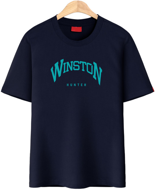 다꾸앙 남성용 쉐입레터링 반팔 티셔츠 E04DKA_DU3842