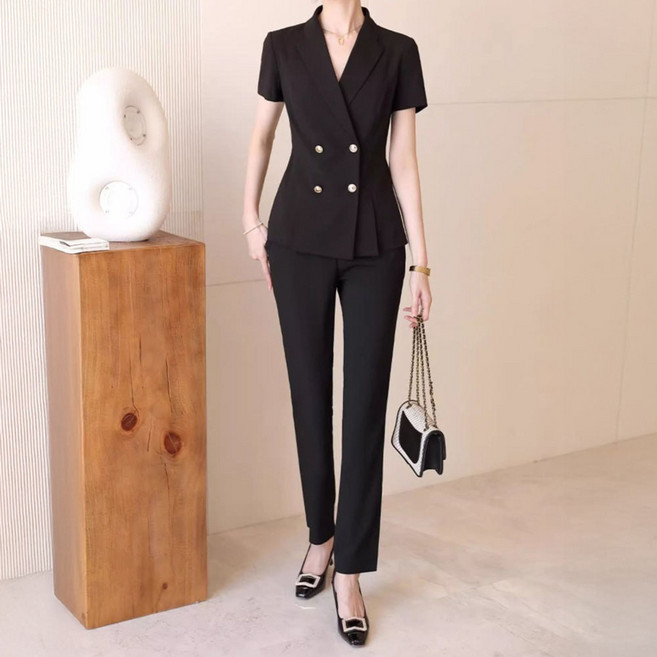 페이퍼먼츠 마레나 투버튼 슬림핏 여름 정장세트 10729