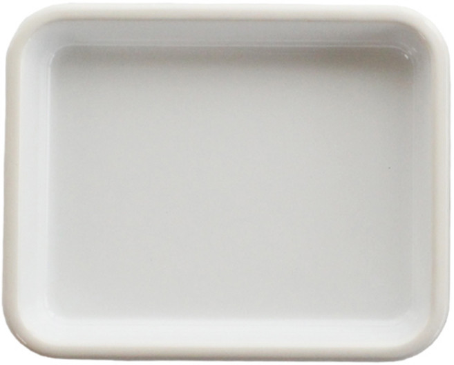 아카시아 법랑 오븐 트레이 M, 화이트, 1개