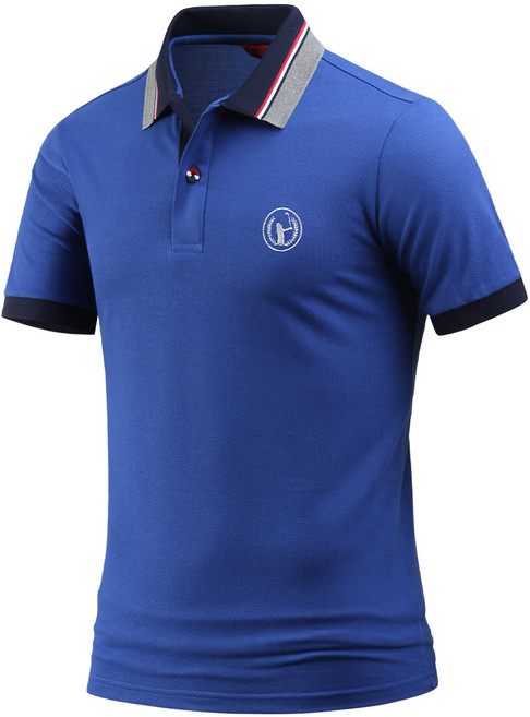 다꾸앙 남성용 레딧고 PK 반팔 자수 카라 티셔츠 E04JKA_JC3851