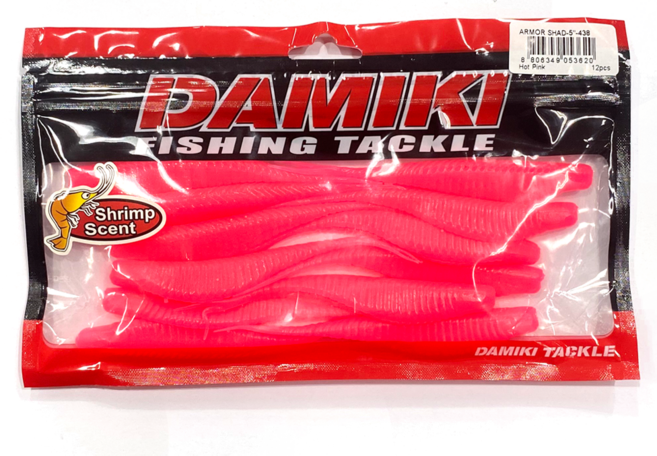 다미끼 아머쉐드 광어 다운샷 배스 루어 12.7cm, 438 HOT PINK, 7g, 1개