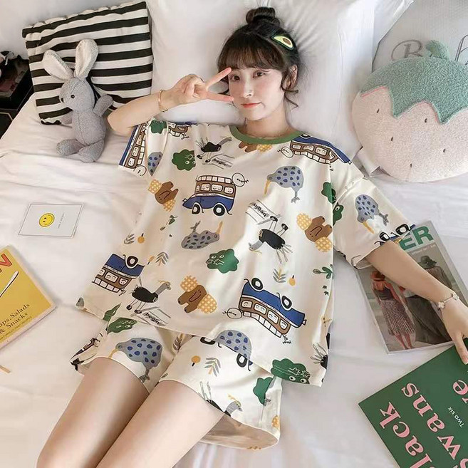 Viola 女性睡衣短袖上下裝套組 Vio0005