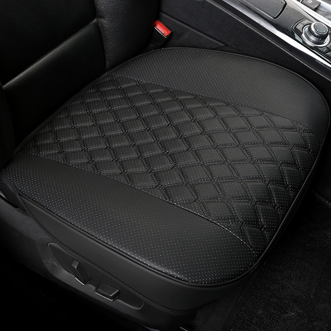 리버폭스 모닝 레이 스파크 차량용 가죽 방석, 블랙, 1개