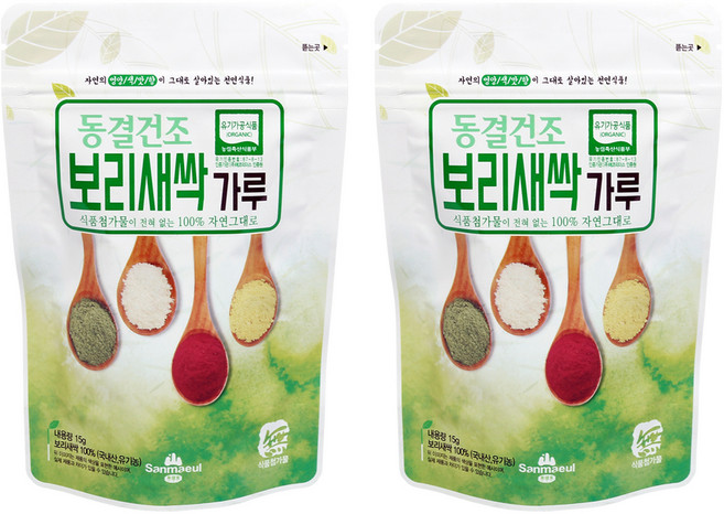 산마을 보리새싹가루, 2개, 15g