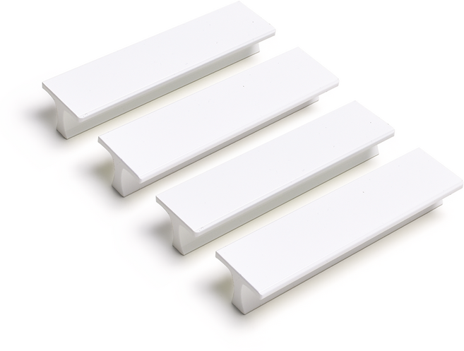 손잡이세상 쉐보레 2구 가구손잡이 P96mm 화이트, 4개