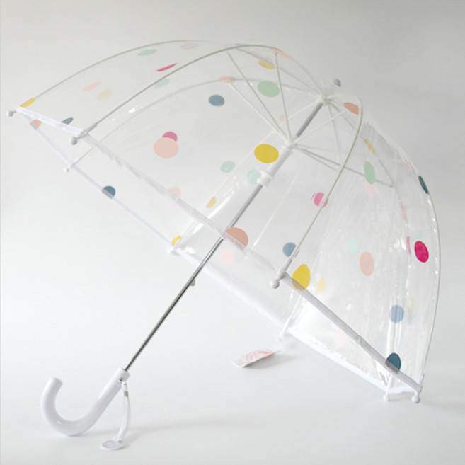 아이나라 유아용 컬러 도트 돔형 우산