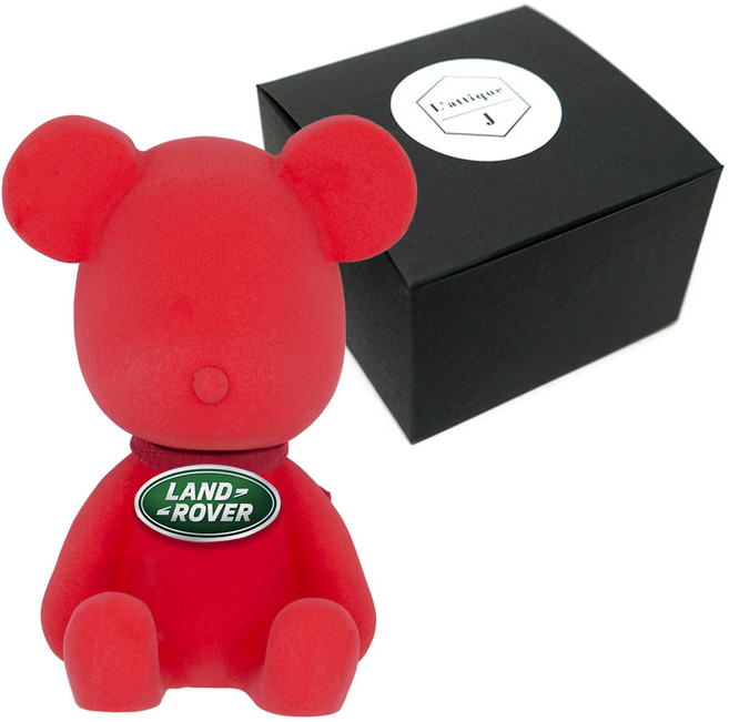 라띠크제이 엠블럼베어 차량용 방향제 랜드로버 레드 + 블랙체리 5ml 리필 세트, 1개