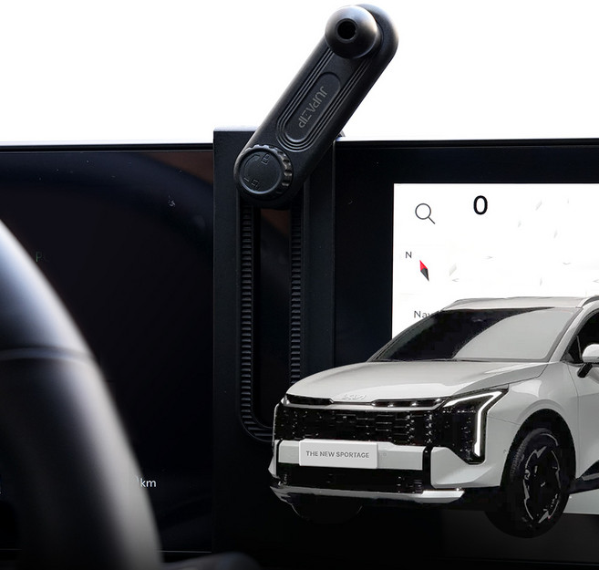 주파집 더 뉴 스포티지 NQ5 차량용 마운트 디스플레이 핸드폰 거치대, 1개, 블랙