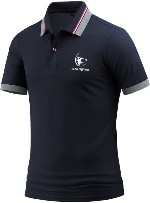 다꾸앙 남성용 베스팅 PK 반팔 자수 카라 골프 티셔츠 E04JKA_JC3862